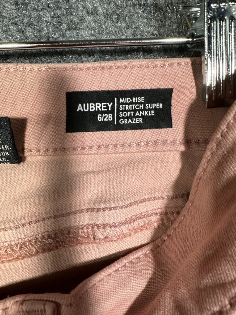 Buffalo Jeans Womens 6 Aubrey Mid Rise Stretch Super Soft Ankle Grazer Pink - Picture 6 of 10